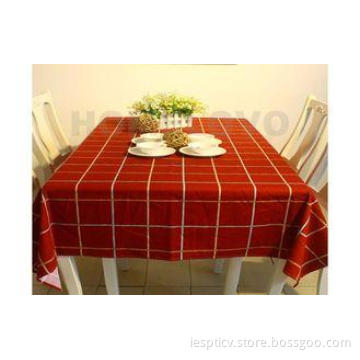 Printed Square Waterproof Restaurant Table Cloth For Weddin